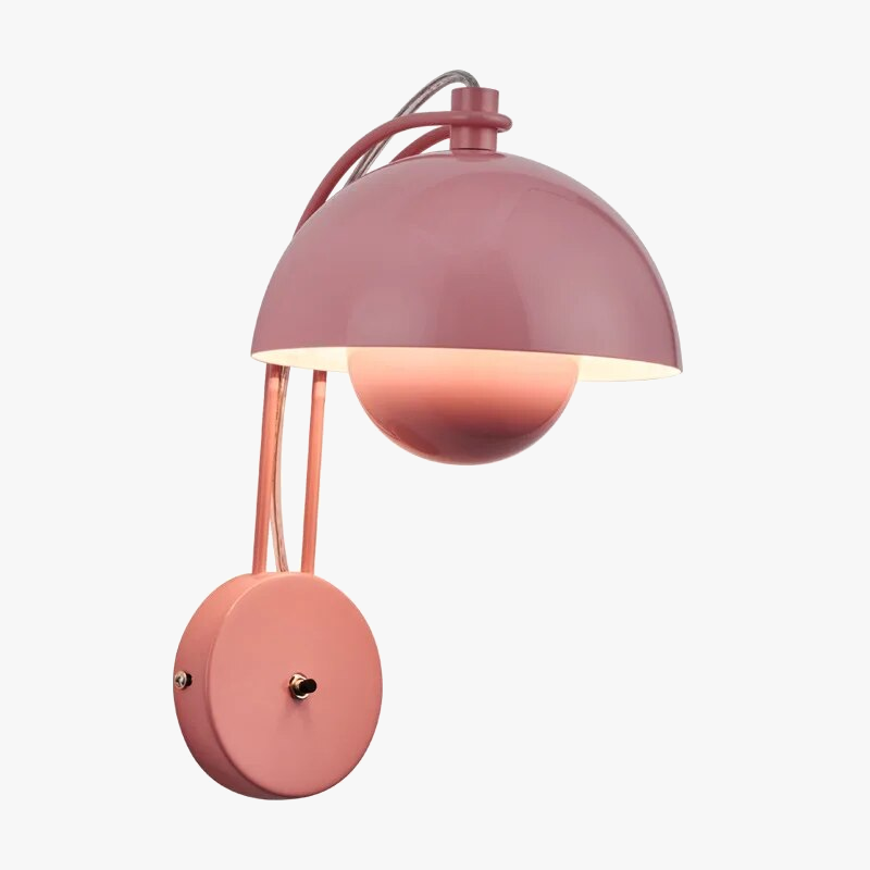 Applique murale de chevet en forme de champignon