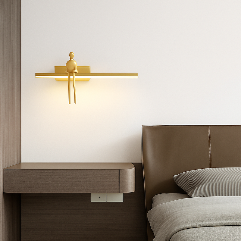 applique murale de luxe en cuivre style minimaliste italien