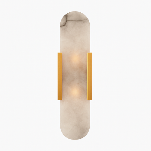 Applique murale design cylindrique effet marbre Aïda