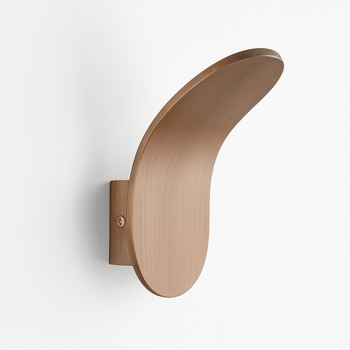 Applique murale design à LED avec abat-jour courbé en métal style Wake