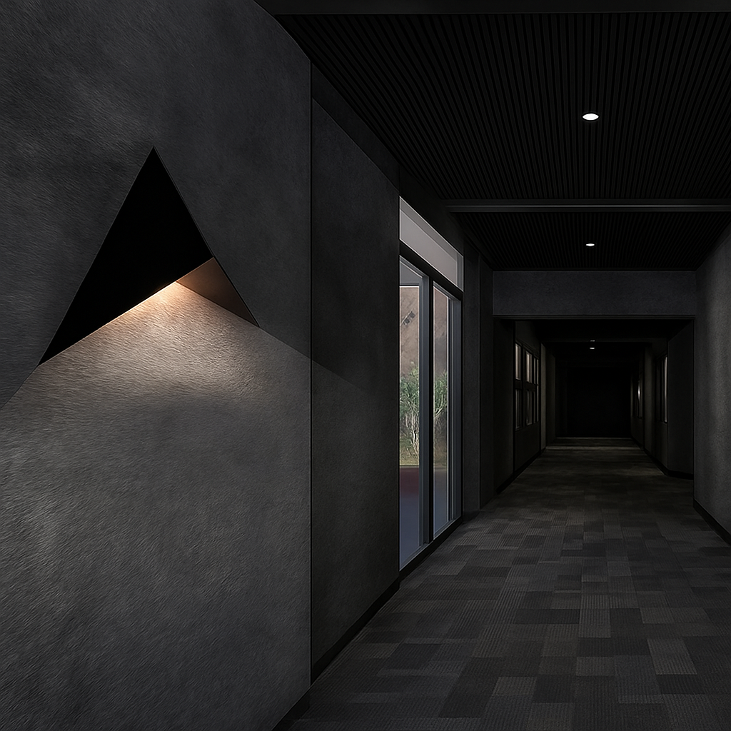 Applique murale design à LED en triangle métal Loft - vue 4 sur 6