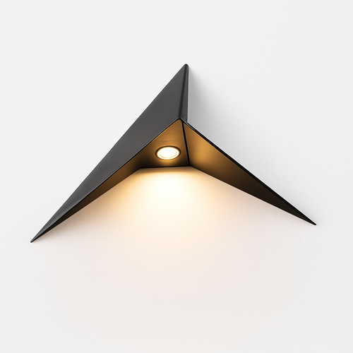 Applique murale design à LED en triangle métal Loft