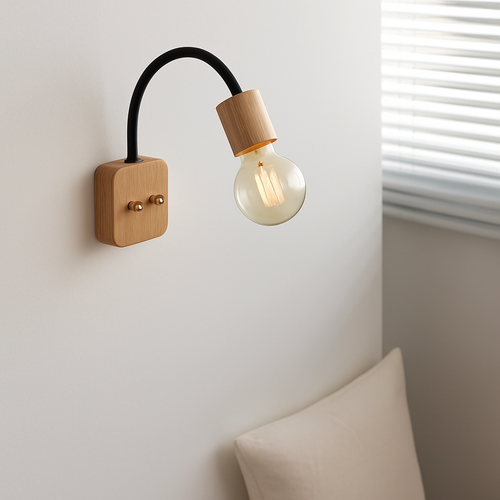 applique murale en bois japonais design nordique pour décoration intérieure