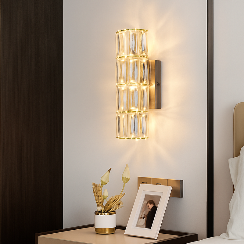 Applique murale en cristal moderne