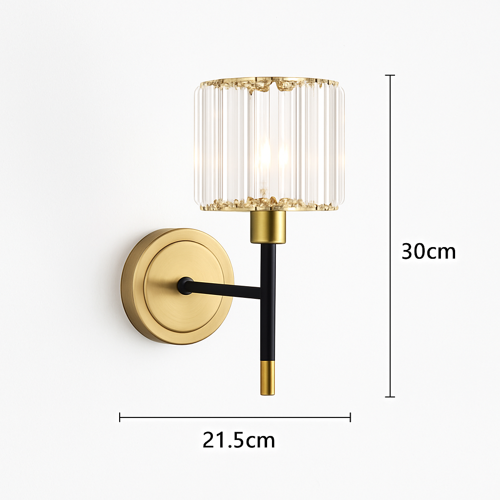 applique murale en cristal moderne pour décoration intérieure élégante - vue 12 sur 14