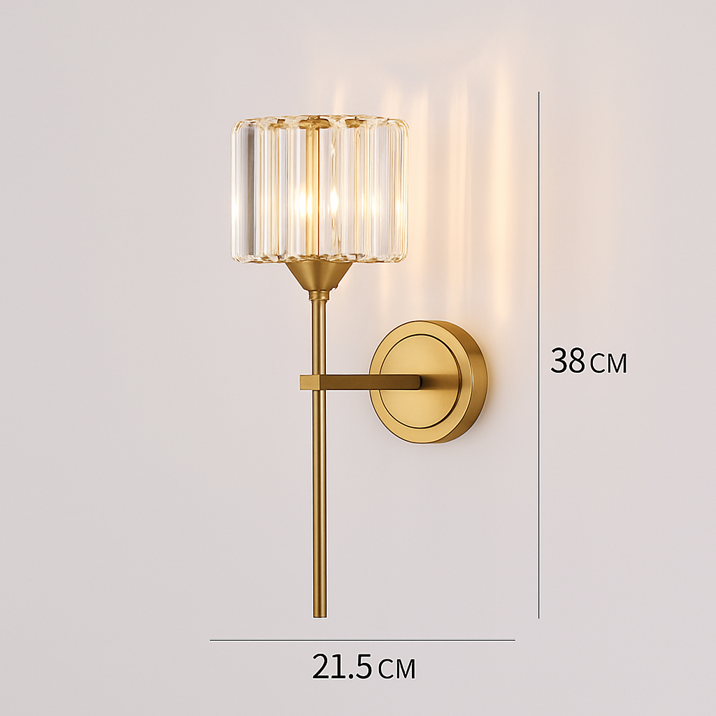 applique murale en cristal moderne pour décoration intérieure élégante - vue 13 sur 14
