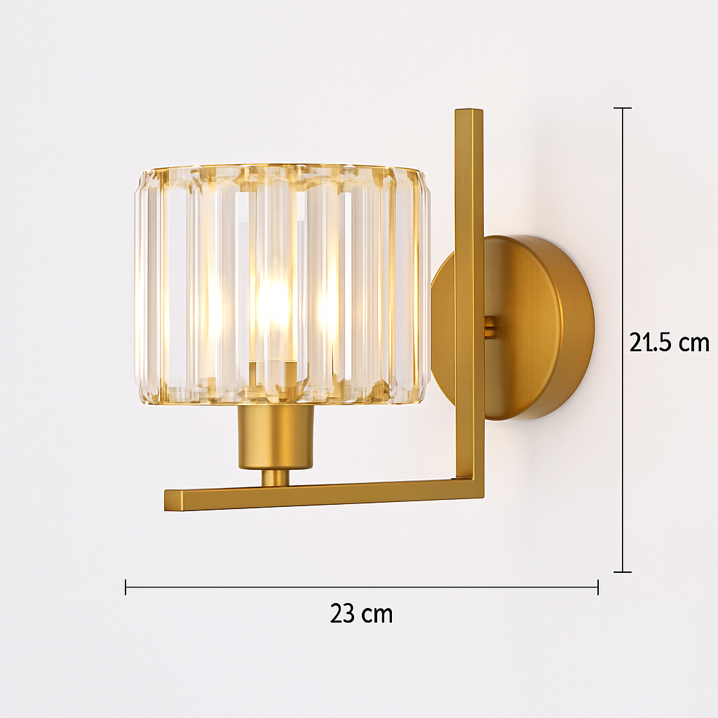 applique murale en cristal moderne pour décoration intérieure élégante - vue 8 sur 14