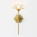applique murale en cristal zen fleur de lotus vintage à led