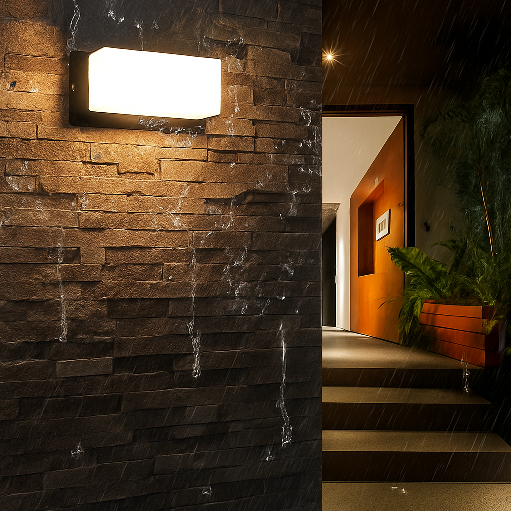 Applique murale extérieure LED Extra Large étanche IP65 Radar détecteur de mouvement LED lumière extérieure applique extérieure éclairage extérieur LED - vue 4 sur 13