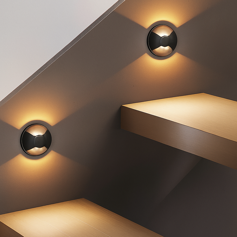 applique murale extérieure étanche double tête éclairage créatif