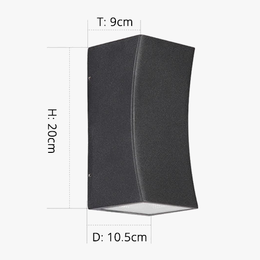 applique murale extérieure étanche double tête éclairage créatif