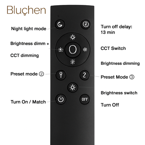 applique murale à led avec télécommande et variateur moderne - vue 3 sur 18