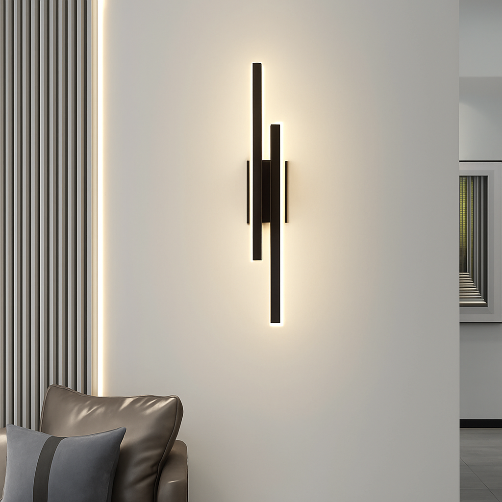 applique murale LED cuivre ligne tuyau acrylique abat-jour éclairage intérieur pour salon couloir luminaire - vue 6 sur 10