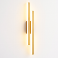 applique murale LED cuivre ligne tuyau acrylique abat-jour éclairage intérieur pour salon couloir luminaire
