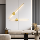 Applique murale LED d'intérieur en or et noir