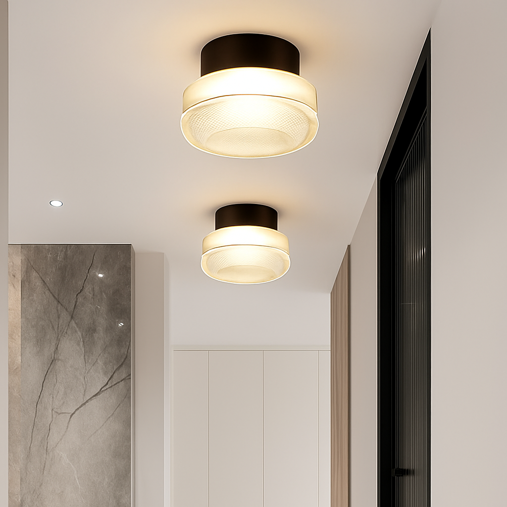 applique murale led de luxe moderne luminaire décoratif rond doré - vue 6 sur 8