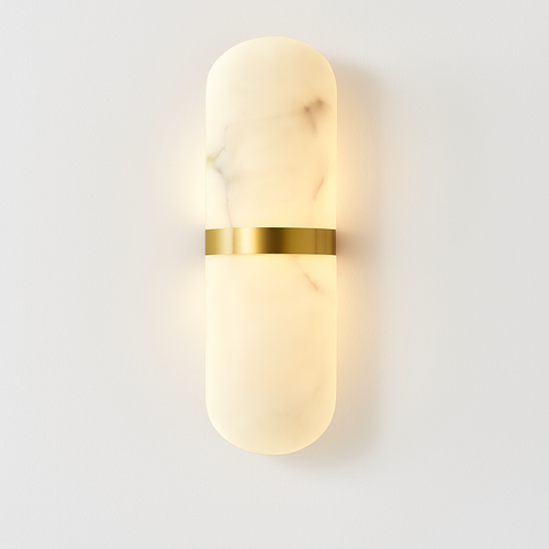 applique murale led demi-cylindre imitation marbre