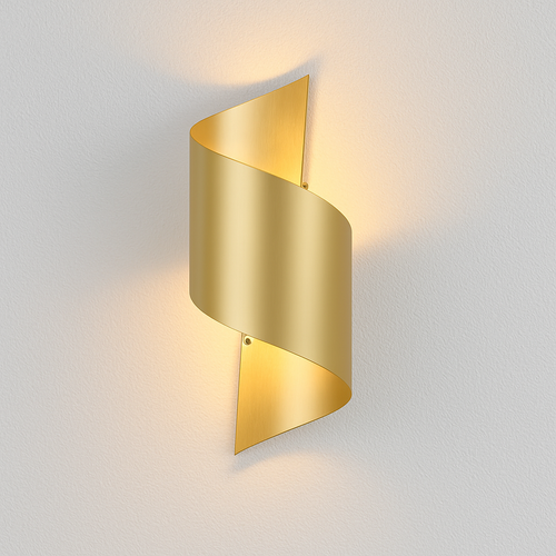 Applique murale LED design dorée moderne