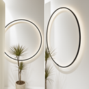 applique murale led design nordique avec prise usb ronde