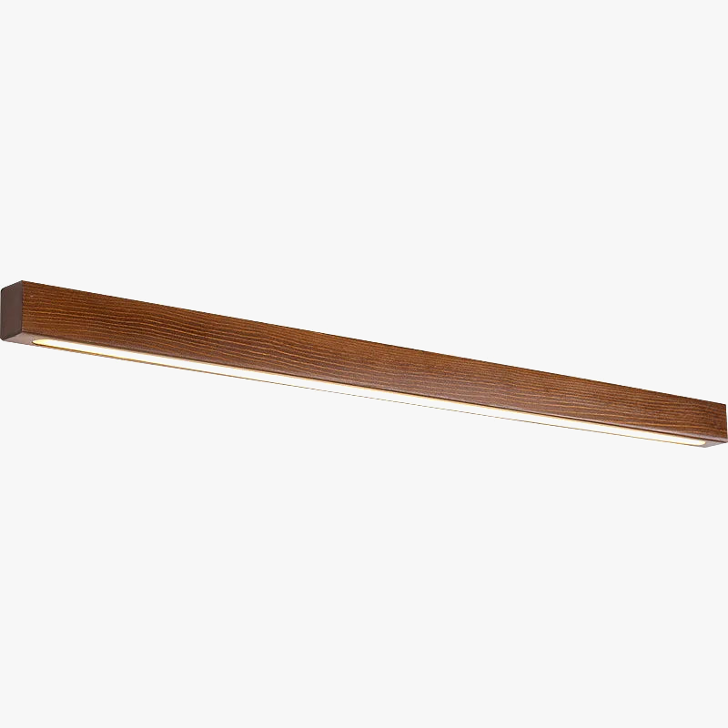 Applique murale LED double couleur en bois de noyer