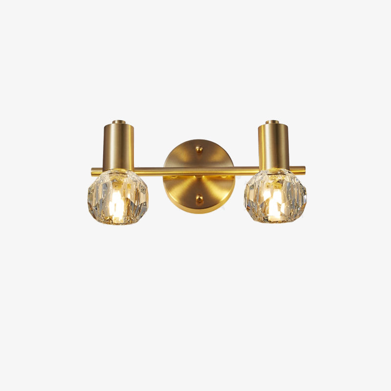 Applique murale LED en cristal luxury doré Altesse