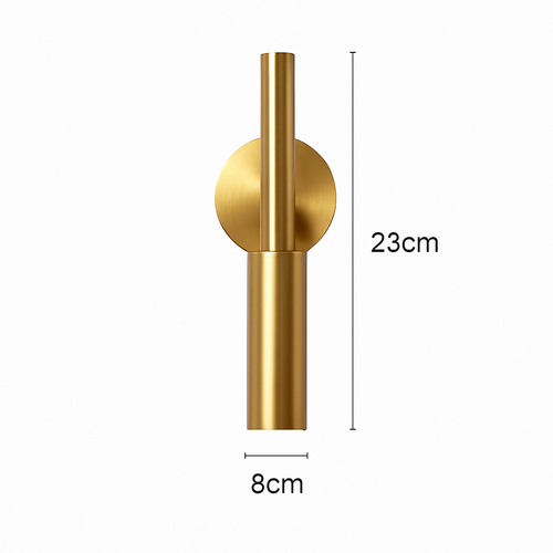 applique murale led en laiton rotative avec variateur de température - vue 8 sur 8