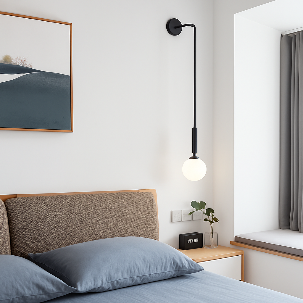 Applique murale LED en verre Simple et moderne - vue 6 sur 10