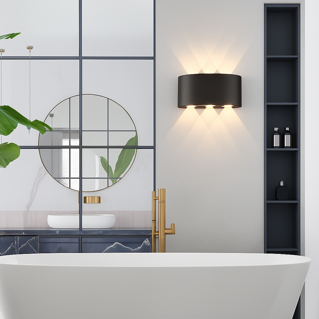 applique murale led extérieure étanche en aluminium zbw0010 - vue 6 sur 15
