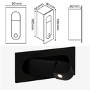 Applique murale LED intégrée nordique 3W