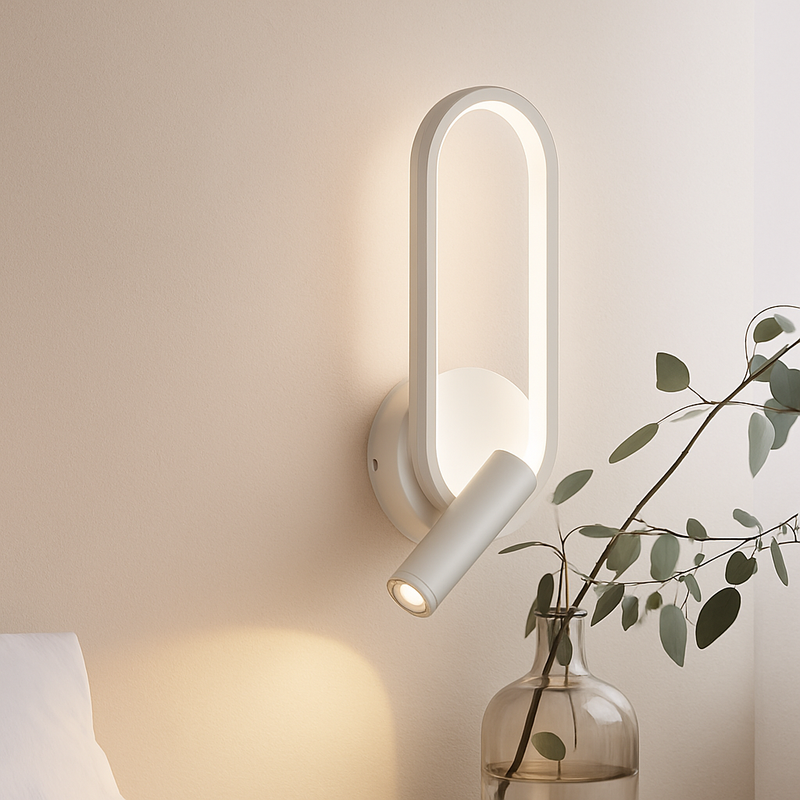 Applique murale LED lampe liseuse pour chambre hôtel tête de lit nuit livre lampe Rotation chevet avec intérieur LED Booklight 90-260V