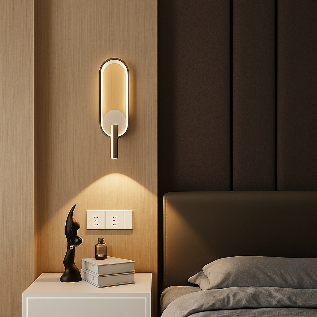 Applique murale LED lampe liseuse pour chambre hôtel tête de lit nuit livre lampe Rotation chevet avec intérieur LED Booklight 90-260V - vue 4 sur 8
