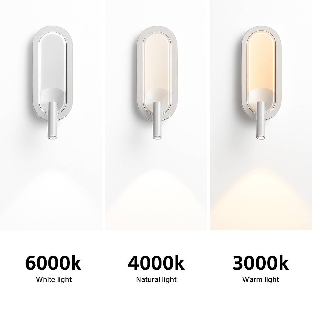 Applique murale LED lampe liseuse pour chambre hôtel tête de lit nuit livre lampe Rotation chevet avec intérieur LED Booklight 90-260V - vue 6 sur 8