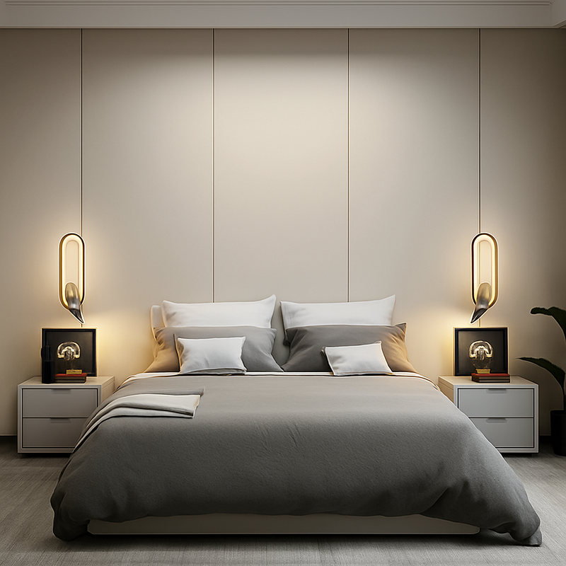 Applique murale LED lampe liseuse pour chambre hôtel tête de lit nuit livre lampe Rotation chevet avec intérieur LED Booklight 90-260V