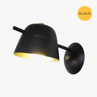 applique murale led macaron noire salon