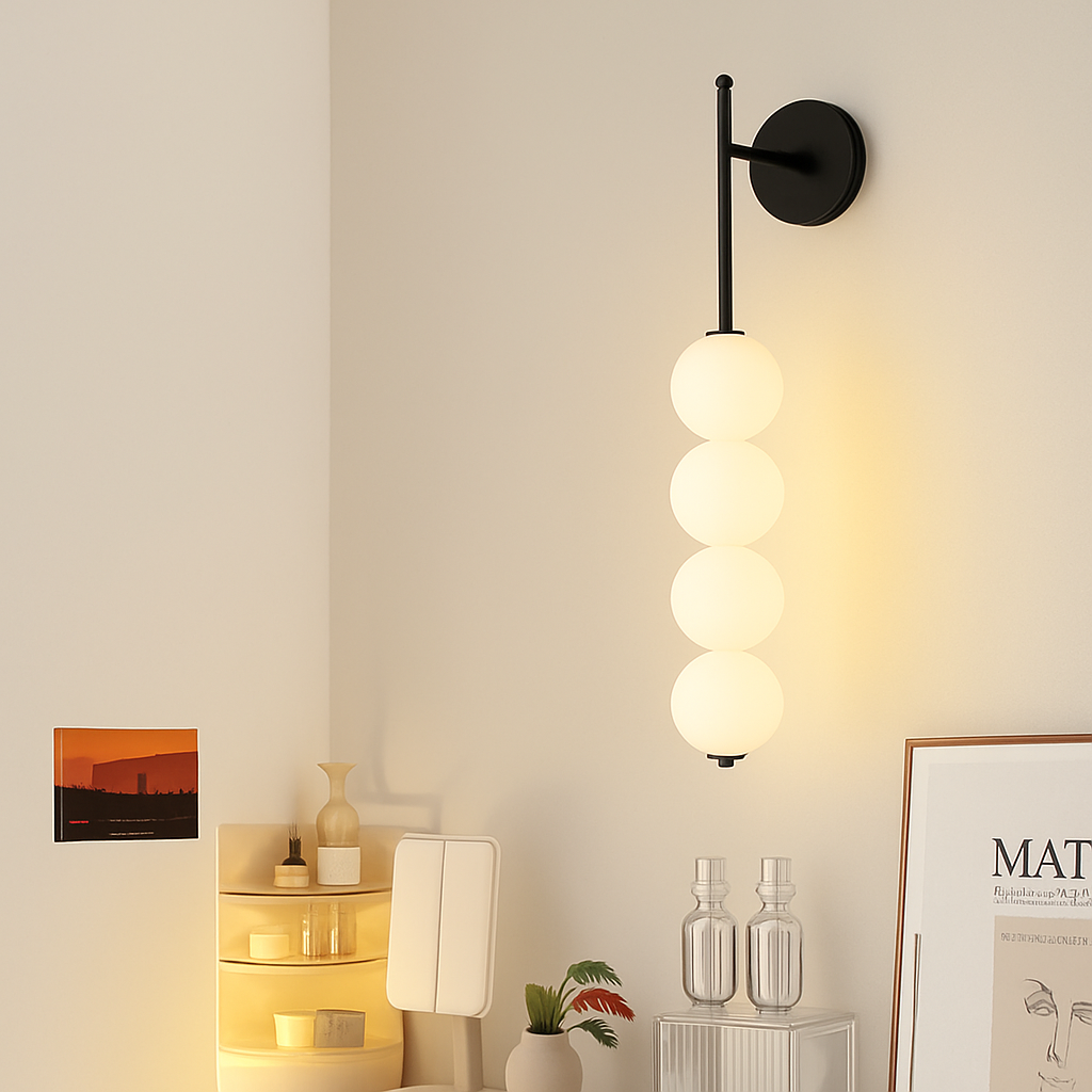 Applique murale LED minimaliste en forme de gourde à vent