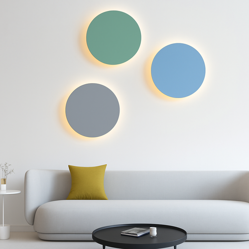 applique murale led minimaliste moderne en fer coloré