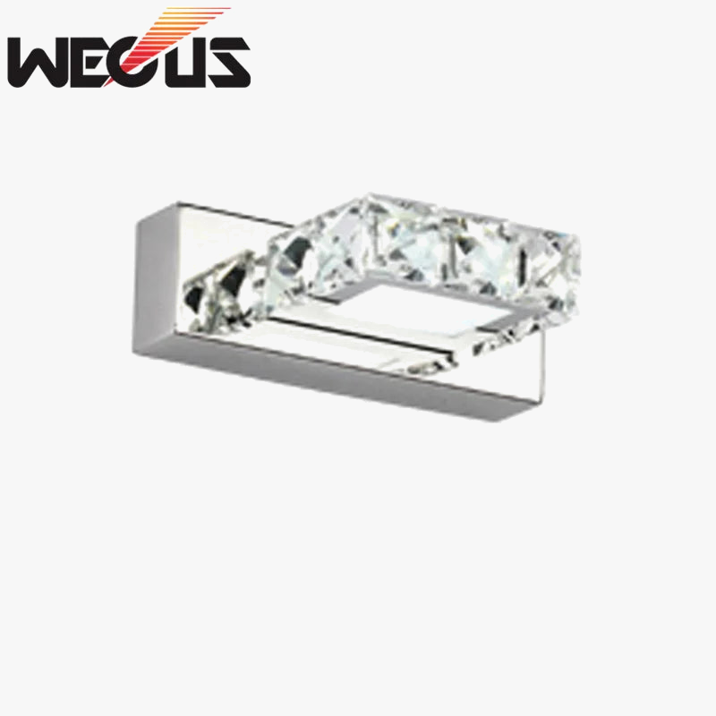 applique murale led moderne en cristal pour décoration