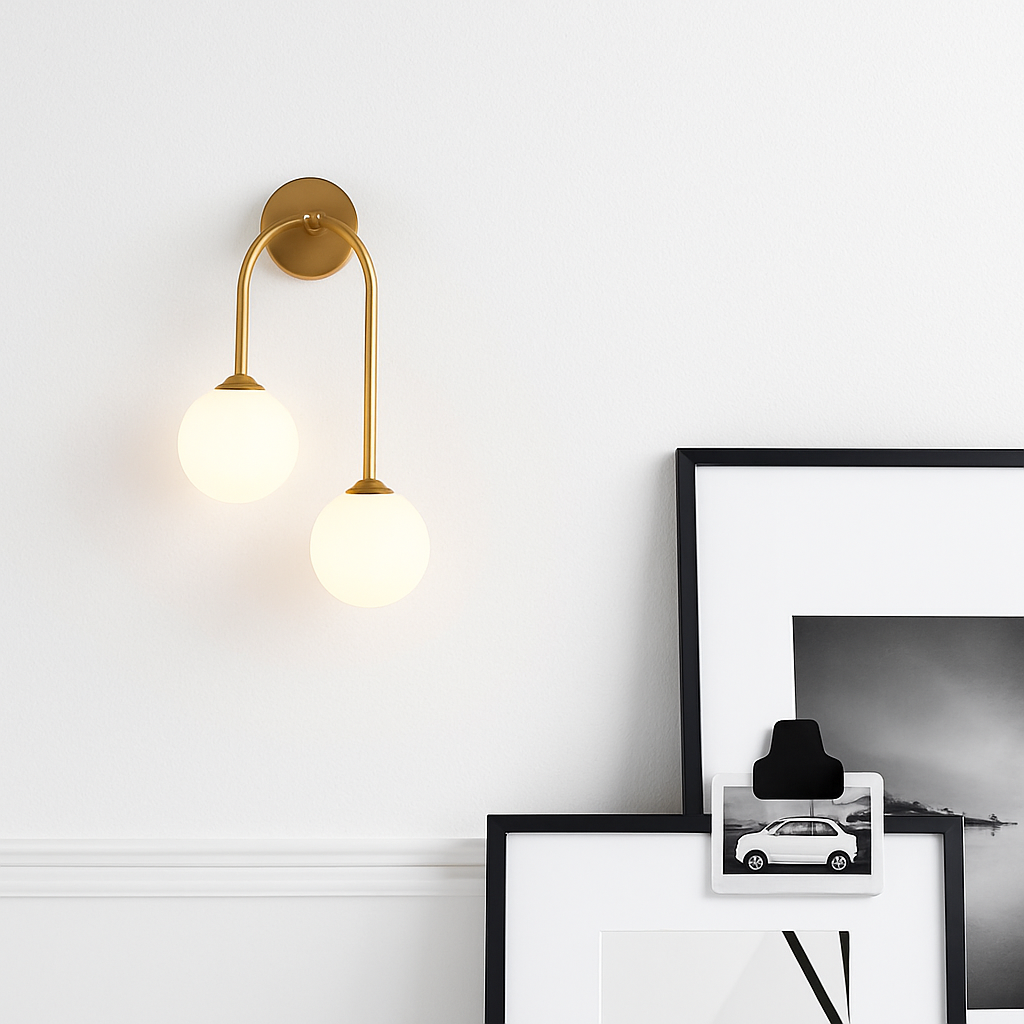 Applique murale LED moderne en verre laiteux - vue 4 sur 10