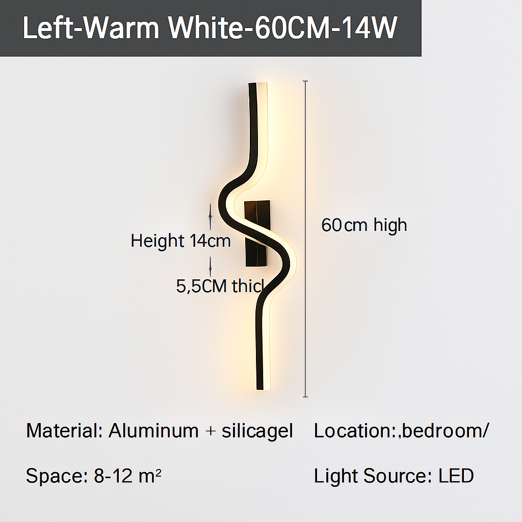 applique murale led moderne pour intérieur design élégant - vue 8 sur 16