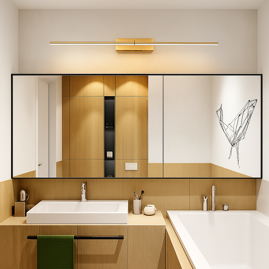 applique murale led moderne pour salle de bain et miroir - vue 4 sur 12
