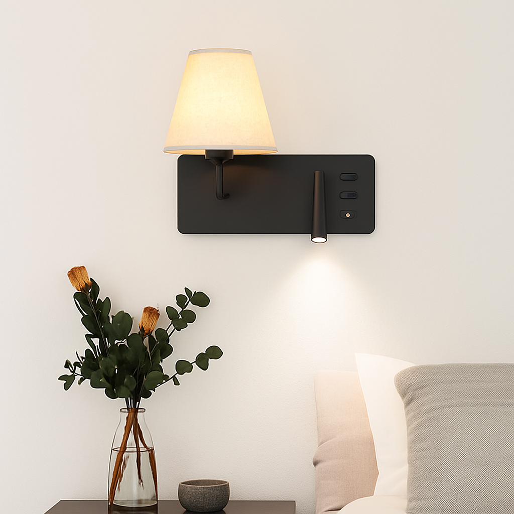 Applique murale LED nordique moderne avec interrupteur USB - vue 4 sur 10