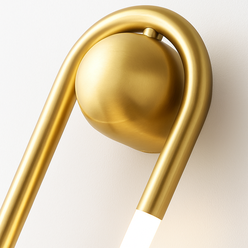 applique murale à led ovale en métal et acrylique décoratif