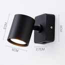 applique murale led pliable rotative style moderne pour hôtel