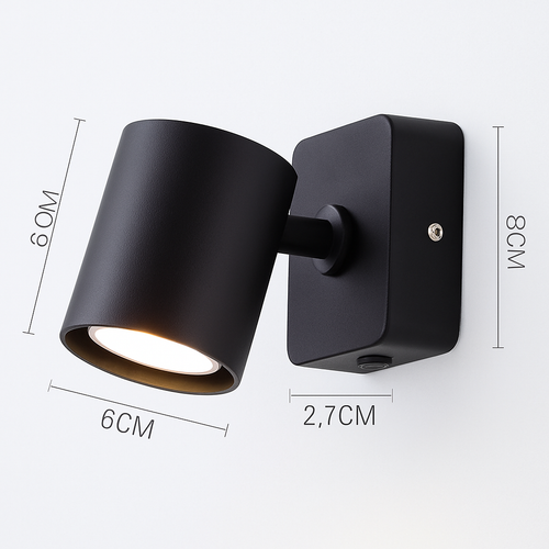 applique murale led pliable rotative style moderne pour hôtel