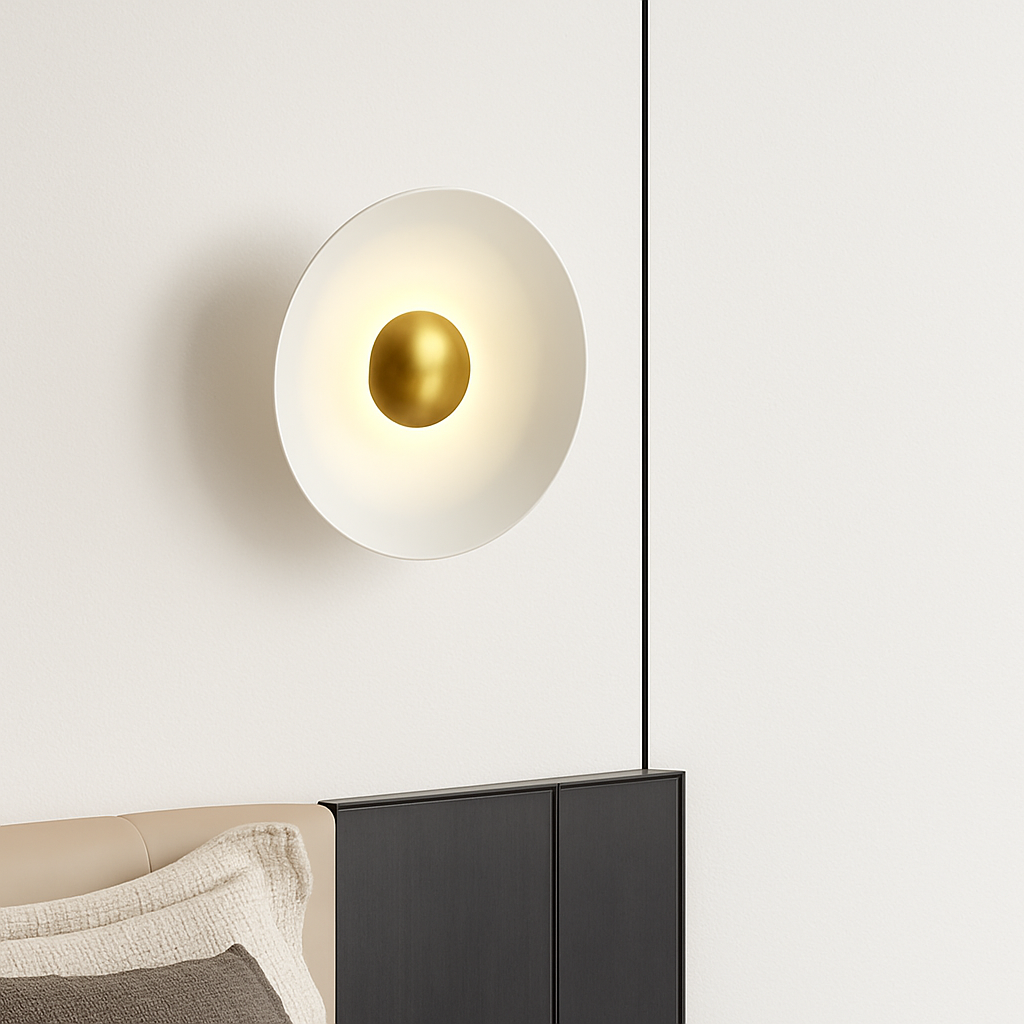 applique murale led ronde moderne pour décoration intérieure éclairage élégant - vue 3 sur 11