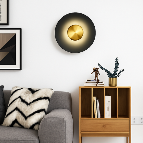 applique murale led ronde moderne pour décoration intérieure éclairage élégant - vue 5 sur 11