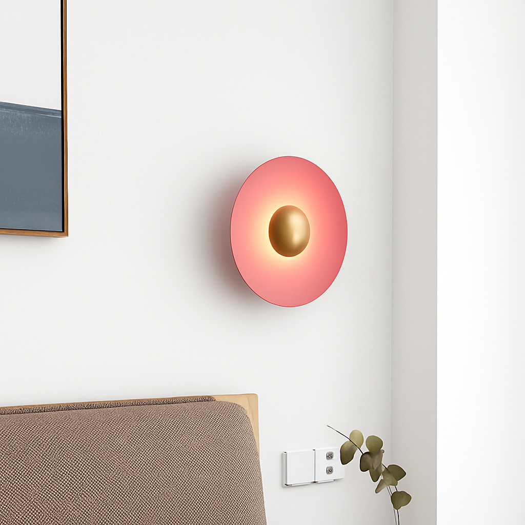 applique murale led ronde moderne pour décoration intérieure éclairage élégant - vue 5 sur 11