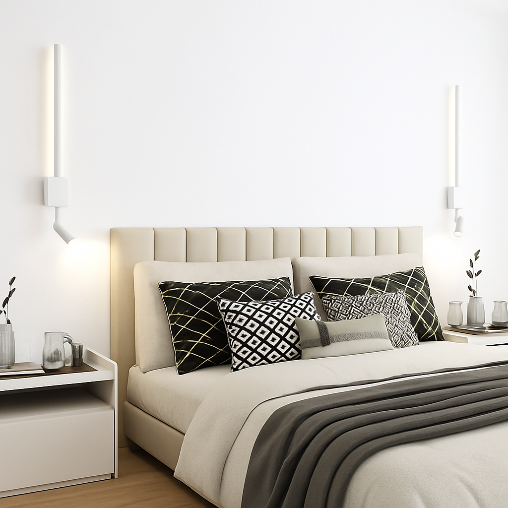 Applique murale Led rotative longue et minimaliste moderne - vue 4 sur 9