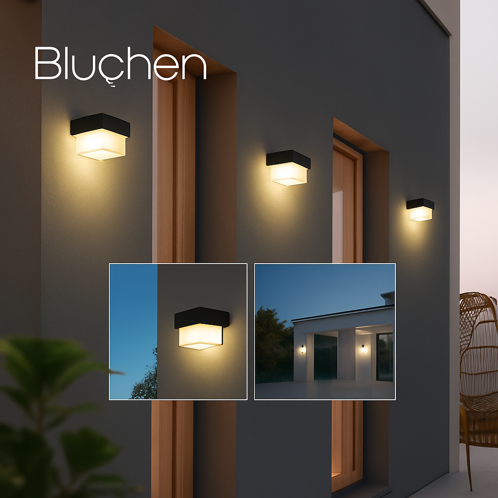 applique murale led solaire moderne étanche pour extérieur jardin - vue 5 sur 8