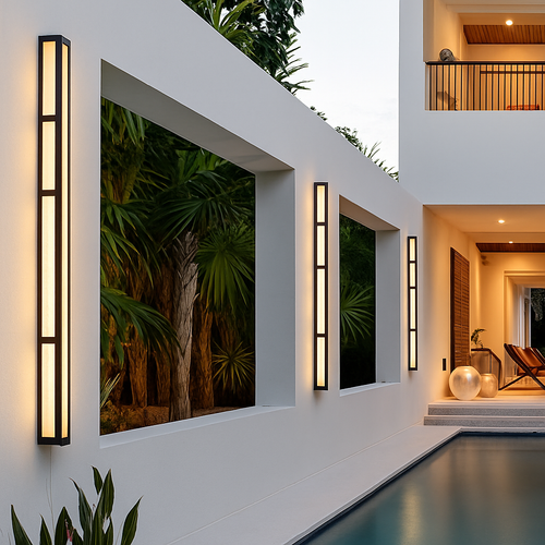 applique murale led étanche extérieure bande luxe pour villa jardin projet décoration